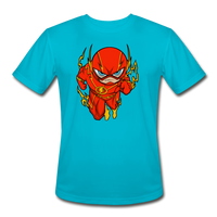 Character #32 Men’s Moisture Wicking Performance T-Shirt - turquoise