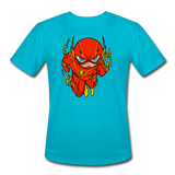 Character #32 Men’s Moisture Wicking Performance T-Shirt - turquoise