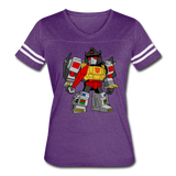 Character #33 Women’s Vintage Sport T-Shirt - vintage purple/white