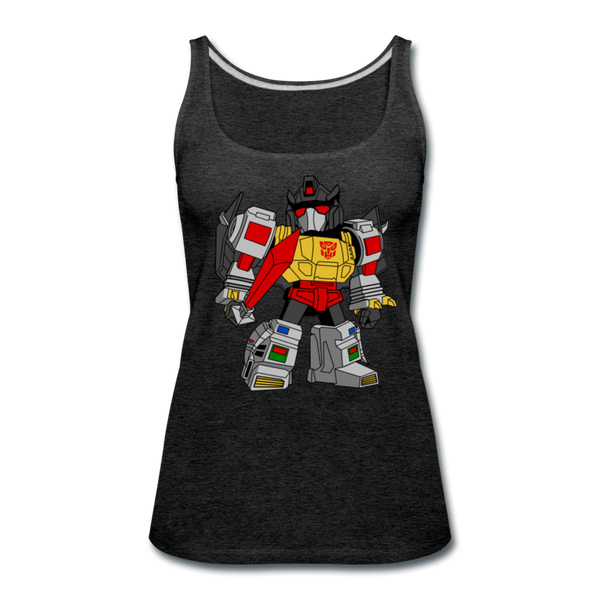 Character #33 Women’s Premium Tank Top - charcoal gray