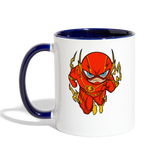 Character #32 Contrast Coffee Mug - white/cobalt blue