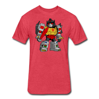 Character #33 Fitted Cotton/Poly T-Shirt by Next Level - heather red