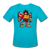 Character #33 Men’s Moisture Wicking Performance T-Shirt - turquoise