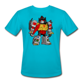 Character #33 Men’s Moisture Wicking Performance T-Shirt - turquoise