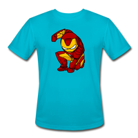 Character #34 Men’s Moisture Wicking Performance T-Shirt - turquoise