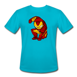 Character #34 Men’s Moisture Wicking Performance T-Shirt - turquoise