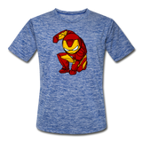Character #34 Men’s Moisture Wicking Performance T-Shirt - heather blue