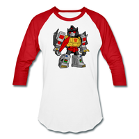 Character #33 Baseball T-Shirt - white/red