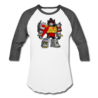 Character #33 Baseball T-Shirt - white/charcoal