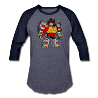 Character #33 Baseball T-Shirt - heather blue/navy