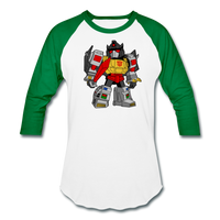 Character #33 Baseball T-Shirt - white/kelly green