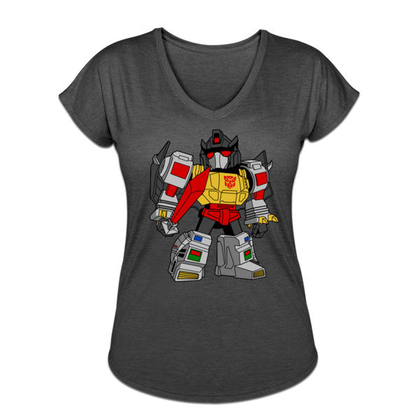 Character #33 Women's Tri-Blend V-Neck T-Shirt - deep heather