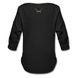 Character #33 Organic Long Sleeve Baby Bodysuit - black