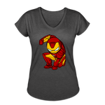 Character #34 Women's Tri-Blend V-Neck T-Shirt - deep heather