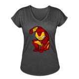Character #34 Women's Tri-Blend V-Neck T-Shirt - deep heather
