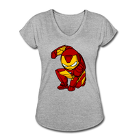 Character #34 Women's Tri-Blend V-Neck T-Shirt - heather gray