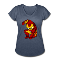 Character #34 Women's Tri-Blend V-Neck T-Shirt - navy heather