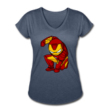 Character #34 Women's Tri-Blend V-Neck T-Shirt - navy heather