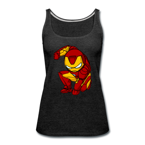 Character #34 Women’s Premium Tank Top - charcoal gray