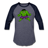 Character #35 Baseball T-Shirt - heather blue/navy