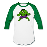 Character #35 Baseball T-Shirt - white/kelly green