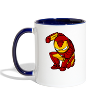 Character #34 Contrast Coffee Mug - white/cobalt blue
