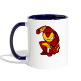 Character #34 Contrast Coffee Mug - white/cobalt blue