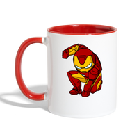 Character #34 Contrast Coffee Mug - white/red