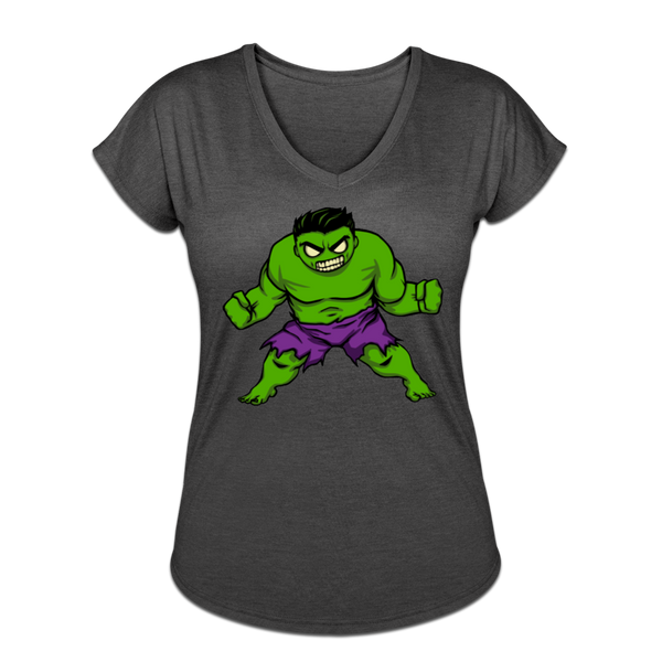 Character #35 Women's Tri-Blend V-Neck T-Shirt - deep heather