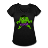 Character #35 Women's Tri-Blend V-Neck T-Shirt - black