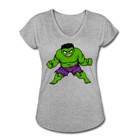 Character #35 Women's Tri-Blend V-Neck T-Shirt - heather gray