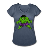 Character #35 Women's Tri-Blend V-Neck T-Shirt - navy heather
