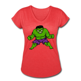 Character #35 Women's Tri-Blend V-Neck T-Shirt - heather red