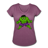 Character #35 Women's Tri-Blend V-Neck T-Shirt - heather plum