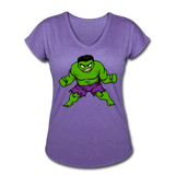 Character #35 Women's Tri-Blend V-Neck T-Shirt - purple heather