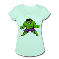 Character #35 Women's Tri-Blend V-Neck T-Shirt - mint
