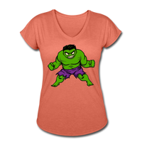 Character #35 Women's Tri-Blend V-Neck T-Shirt - heather bronze