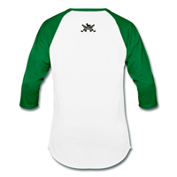 Character #34 Baseball T-Shirt - white/kelly green