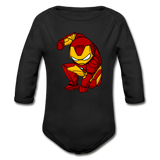 Character #34 Organic Long Sleeve Baby Bodysuit - black