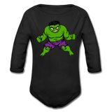 Character #35 Organic Long Sleeve Baby Bodysuit - black