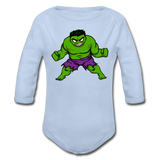 Character #35 Organic Long Sleeve Baby Bodysuit - sky