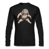 Character #36 Men's Long Sleeve T-Shirt by Next Level - black