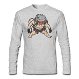 Character #36 Men's Long Sleeve T-Shirt by Next Level - heather gray