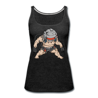 Character #36 Women’s Premium Tank Top - charcoal gray