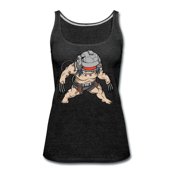 Character #36 Women’s Premium Tank Top - charcoal gray