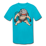 Character #36 Kids' Moisture Wicking Performance T-Shirt - turquoise