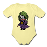 Character #37 Organic Short Sleeve Baby Bodysuit - washed yellow