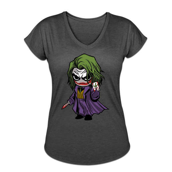 Character #37 Women's Tri-Blend V-Neck T-Shirt - deep heather