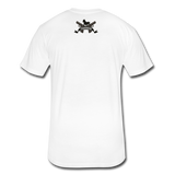 Character #38 Fitted Cotton/Poly T-Shirt by Next Level - white