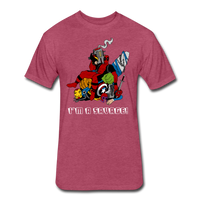 Character #38 Fitted Cotton/Poly T-Shirt by Next Level - heather burgundy